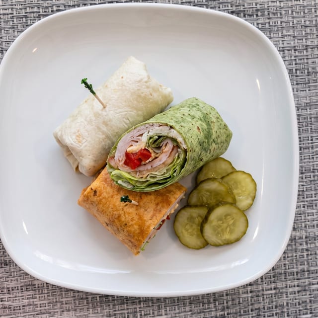 Ham And Honey Turkey Wrap.