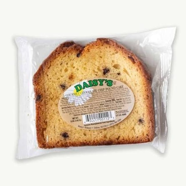 Daisy's Gourmet Chocolate Chip Pound Cake.