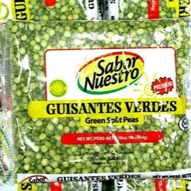 Sabor Nuestro Guisantes Verdes Green Split Peas (1 lb.).
