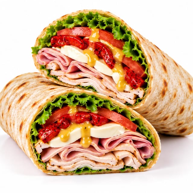 Ham and Turkey Wrap.