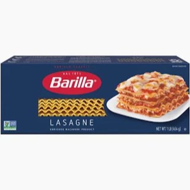 Barilla Classic Lasagne Pasta (1 lb.).