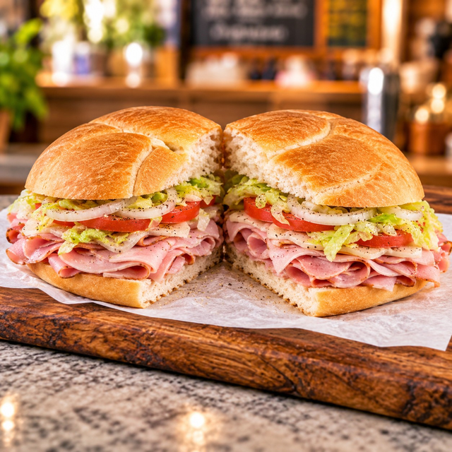 Baked Virginia Ham.