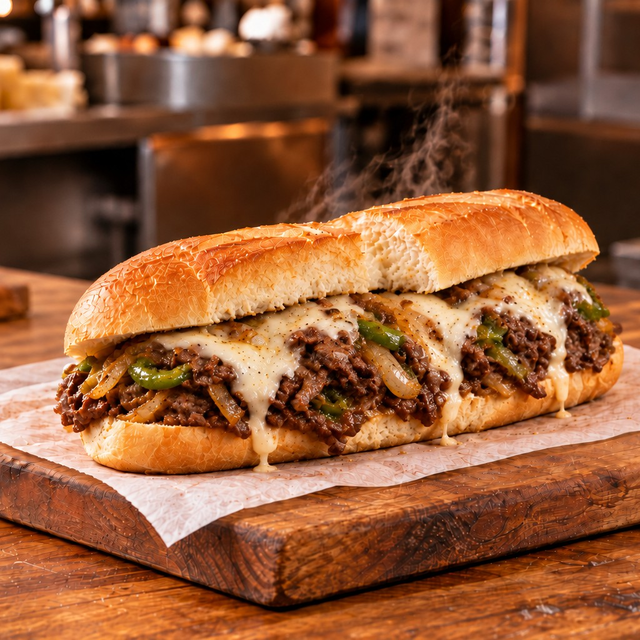 Philly Cheesesteak Hero.