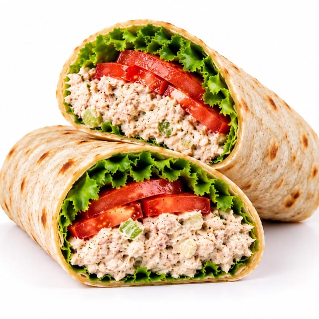 Tuna Salad or Chicken Salad Wrap.