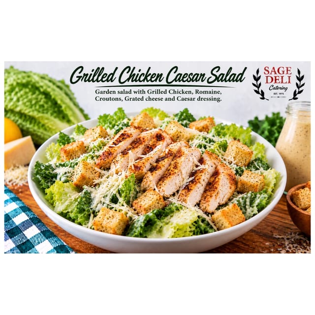 Grilled Chicken Caesar Salad.