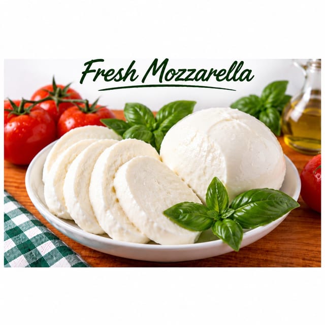 Fresh Mozzarella (0.25 lb. increments).