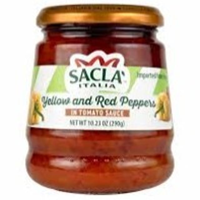Sacla Italia Yellow & Red Peppers - 10.23 Oz..