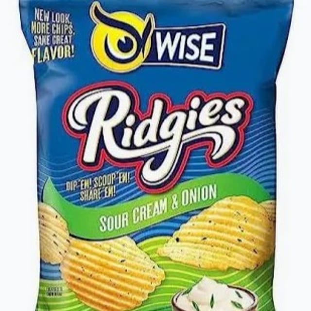 Wise Ridgies Sour Cream & Onion (2 1/4 Oz.).