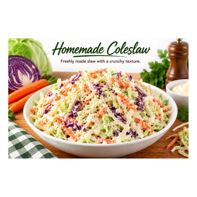 Homemade Coleslaw (0.25 lb. increments).