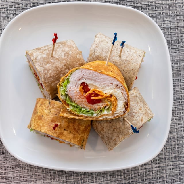 Tuna Salad or Chicken Salad Wrap.