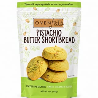 Ovenarts Pistachio Butter Shortbread - 6 Oz.