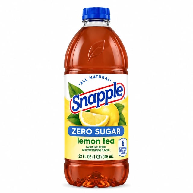 Snapple Zero Sugar Lemon Tea – 32 oz.