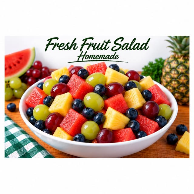 Homemade Fresh Fruit Salad Homemade (0.25 lb. increments).