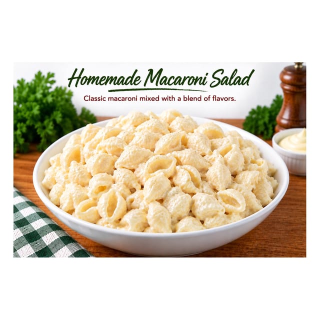 Homemade Macaroni Salad (0.25 lb. increments).