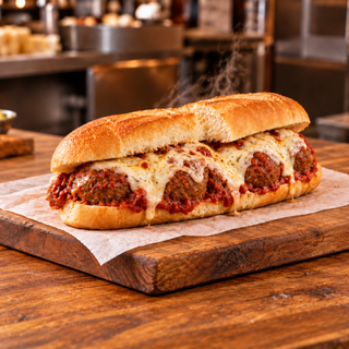 Our Homemade Meatball Hero