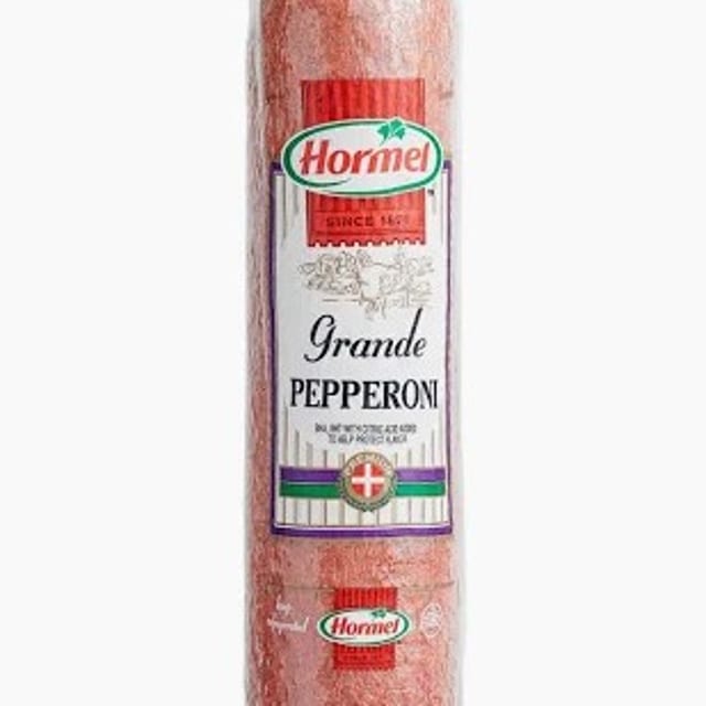 Hormel Grande Pepperoni.