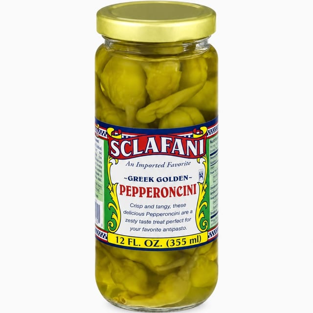 Sclafani Greek Golden Pepperoncini - 12 Oz..