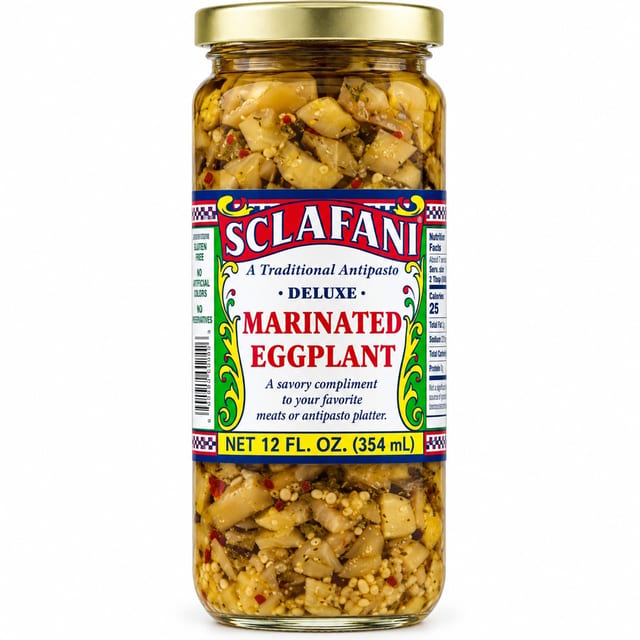 Sclafani Marinated Eggplant - 12 Oz..