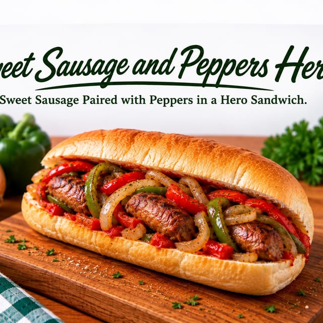 Sweet Sausage and Peppers Hero.