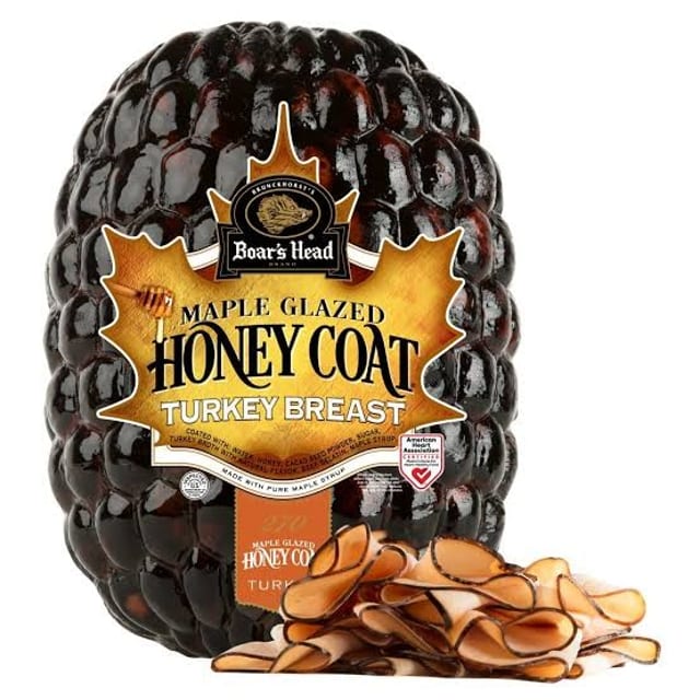 Boar's Head Maple Glazed Honey Coat Turkey Breast.