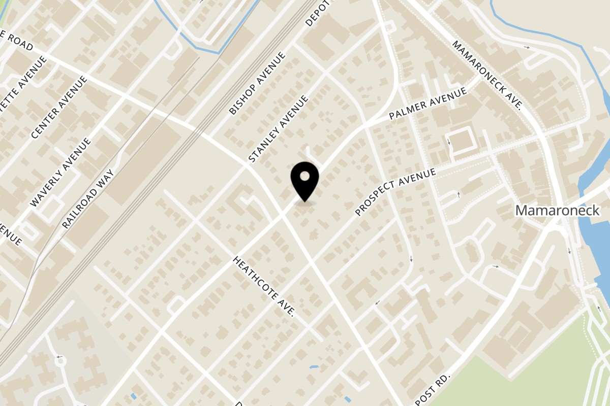 Map showing the location of Sage Deli on 394 Palmer Ave in Mamaroneck
